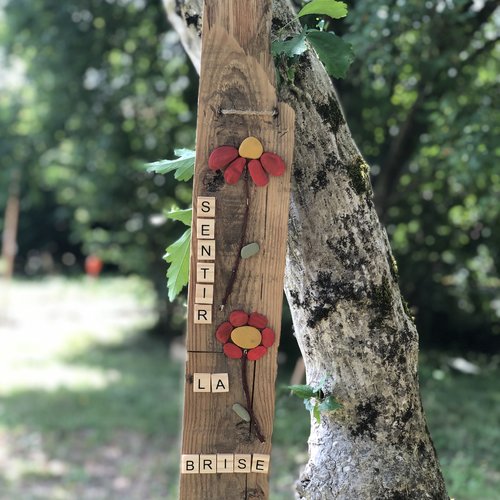 Tableau en bois « sentir la brise »