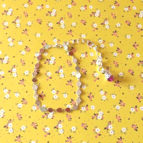 Bracelet en laiton losange