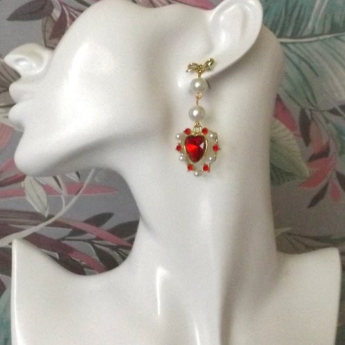 Boucles d'oreilles style baroques