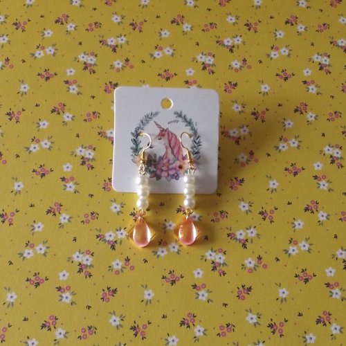Boucles d'oreilles en perles