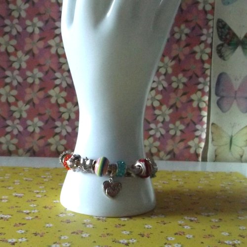 Bracelet en chaîne serpent et charms