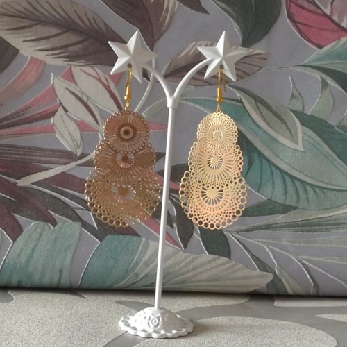 Boucles d'oreilles "mandela"