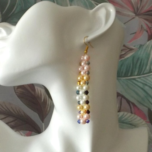 Boucles d'oreilles en perles