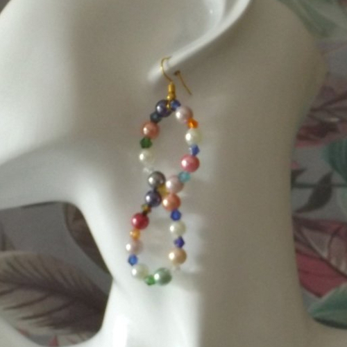 Boucles d'oreilles en perles en verre "spéciale"