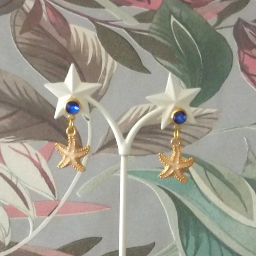 Boucles d'oreilles "étoiles de mer"