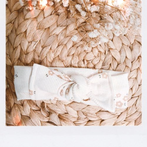 Bandeau à nouer bébé fille