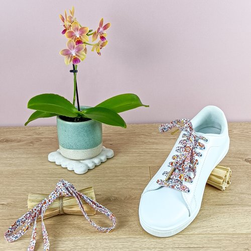 Lacets de chaussures liberty blanc
