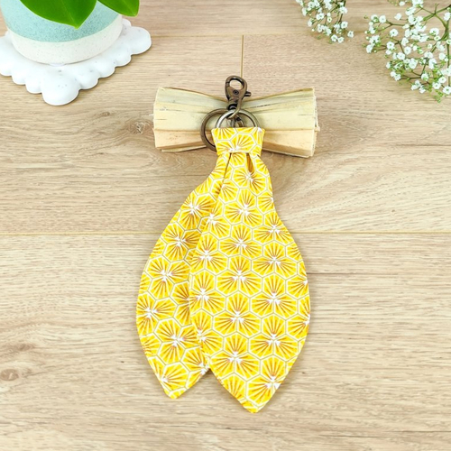 Porte-clé / bijou de sac en tissu