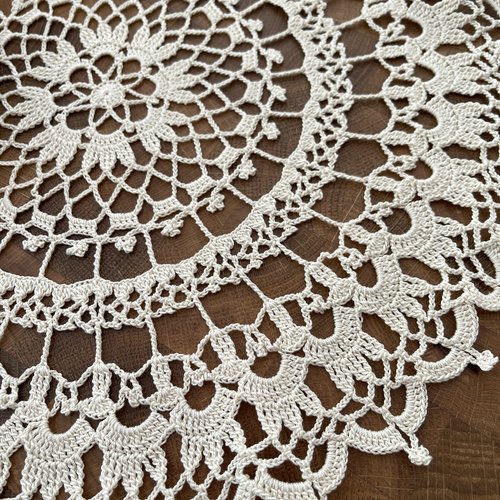 Lot de 3 napperons ronds