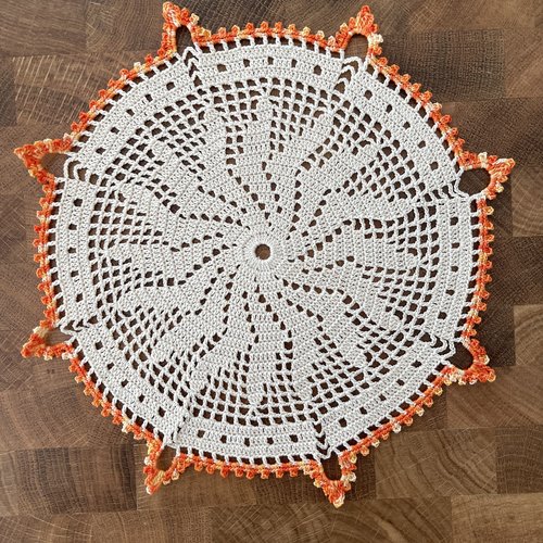 Napperon rond couleur