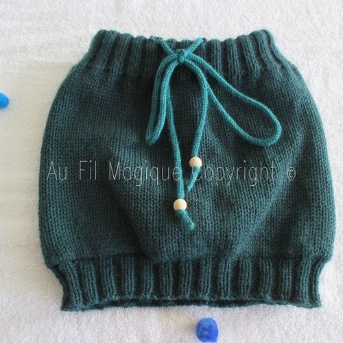 Tour de cou mixte pour homme ou femme tricot doublé laine couleur vert sapin