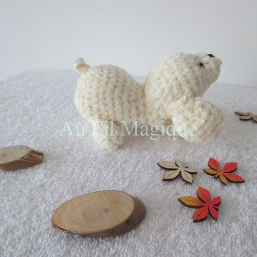 Doudou chien sunny, doudou artisanal,