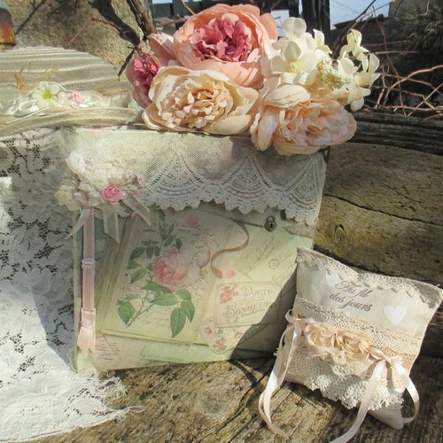 Livre d'or mariage " shabby champêtre " collection mariage 2018 "