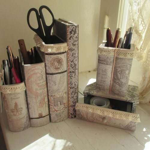 Set bureau " chic " - création - au grenier cosy-