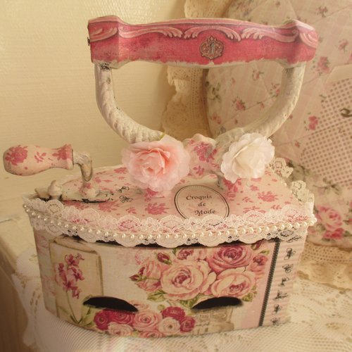 Fer d'antan " shabby chic n°2 " création - au grenier cosy -