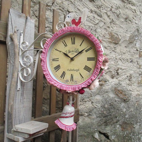 Horloge de gare ancienne " campagne chic "