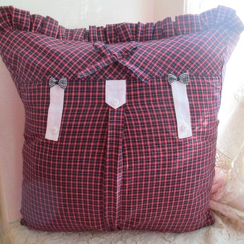 Coussin housse " country d'ecosse n°2 " création - au grenier cosy -
