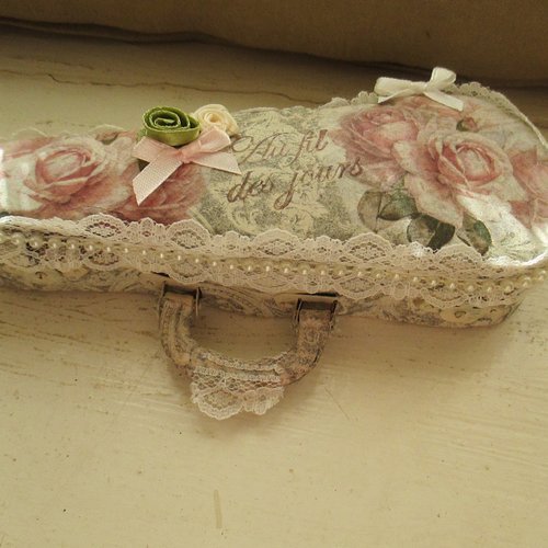 Etui à stylo " au fil des jours " création - au grenier cosy -