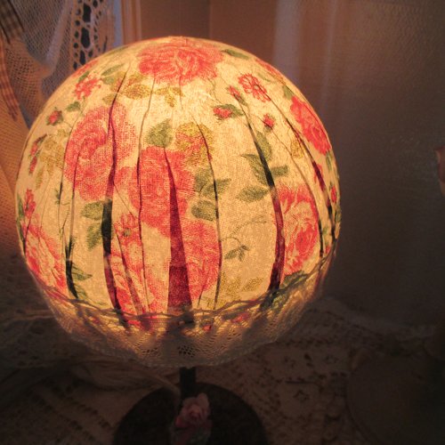 Lampe tactile " bouquet d'été " création - au grenier cosy -