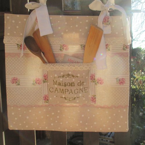 Cache four " maison de campagne chic " création - au grenier cosy -