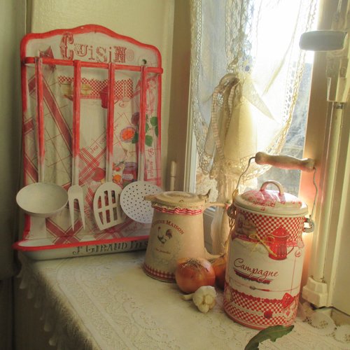 Porte ustensiles " menu du jour " création - au grenier cosy-