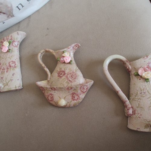 Accroche gant, clés " fleurs d'antan " création - au grenier cosy -