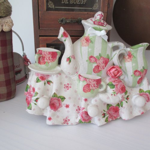 Accroche torchons " le printemps " création - au grenier cosy -