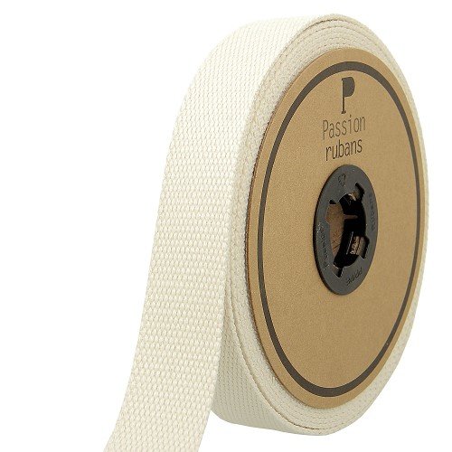 Sangle coton renforcée 30mm écru - bobine 10m
