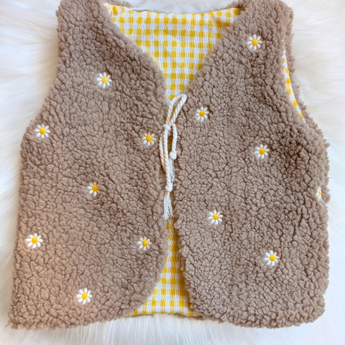 Gilet de berger réversible 18 mois 3 ans