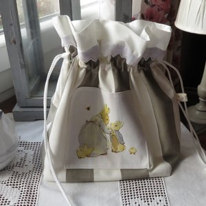 Beatrix Potter Peter Le Lapin Mini Blanc Sac Fourre-tout