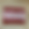 Trousse plate en coton enduit rouge à pois blanc “flamants rouges”