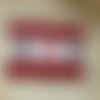 Trousse en coton enduit rouge à pois blanc esprit de campagne