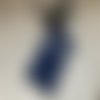 Pochette pour i phone/toile enduite sur l’envers /bleu marine/se porte en bandoulière/11x18cm/doublée velours lisse