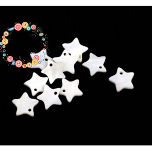 Breloque étoile en coquillage x4