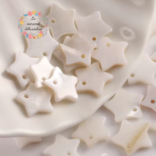 Breloque étoile en coquillage x4