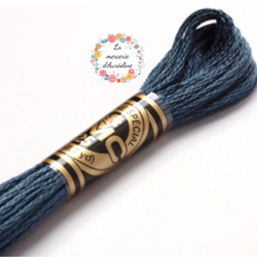 Fil à broder main dmc n°930 - ardoise grise