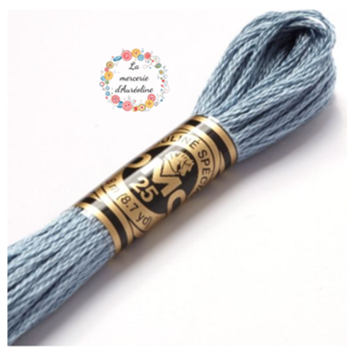 Fil à broder main dmc n°932 - mouette bleutée