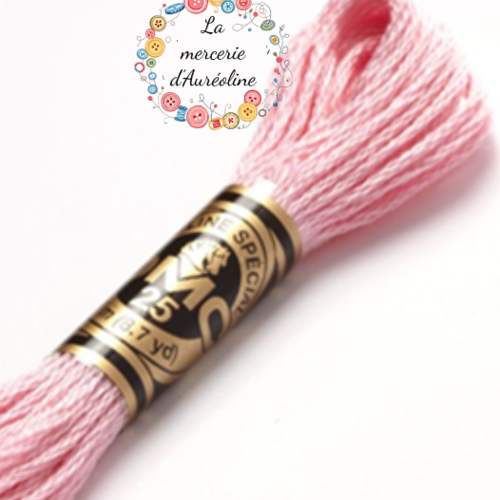 Fil à broder main dmc n°605 - bouton de rose
