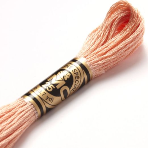 Fil à broder main dmc n°754 - beige rosé