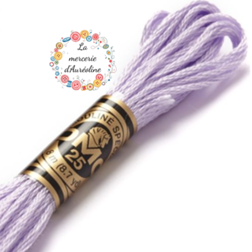 Fil à broder main dmc - 211 - parme clair