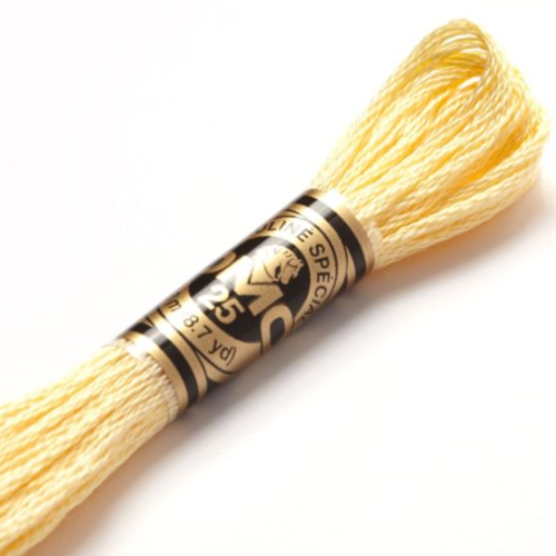 Fil à broder main dmc n°745 - jaune banane