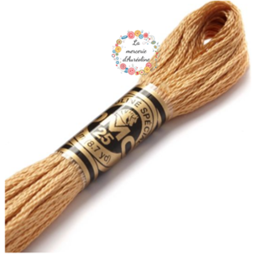 Fil à broder main dmc n°437 - camel