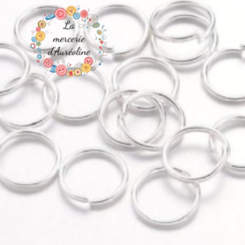 Anneau rond ouvert argent  x20