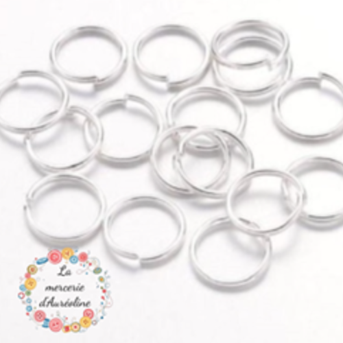 Anneau rond ouvert argent  x20