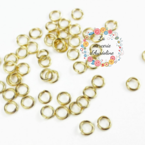Anneau rond ouvert or x20