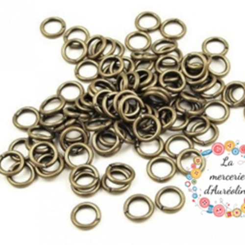 Anneau rond ouvert  bronze  x20