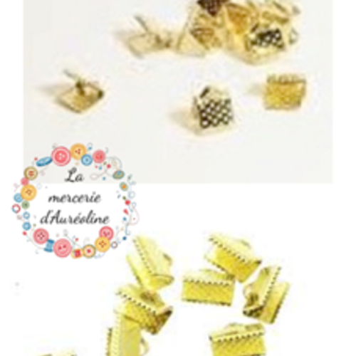 Fermoir griffe gold -15mm x2