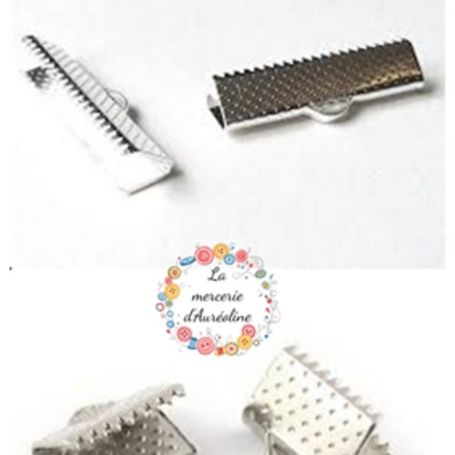 Fermoir griffe argent  x2