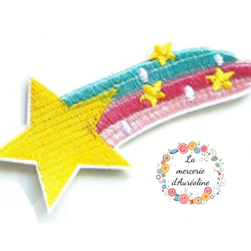 Patch "etoile filante arc en ciel"