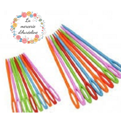 Aiguille plastique pour la laine x2